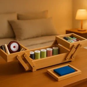 BAMBOO FOLDING JEWELERY BOX BY RELAXDAYS